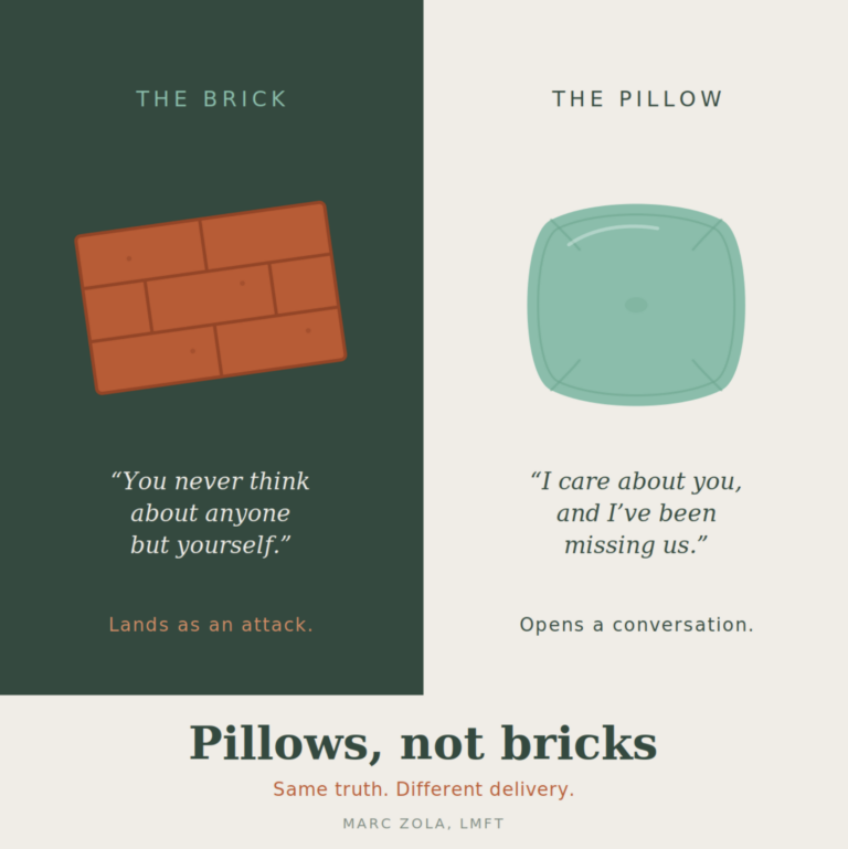 pillows versus bricks
